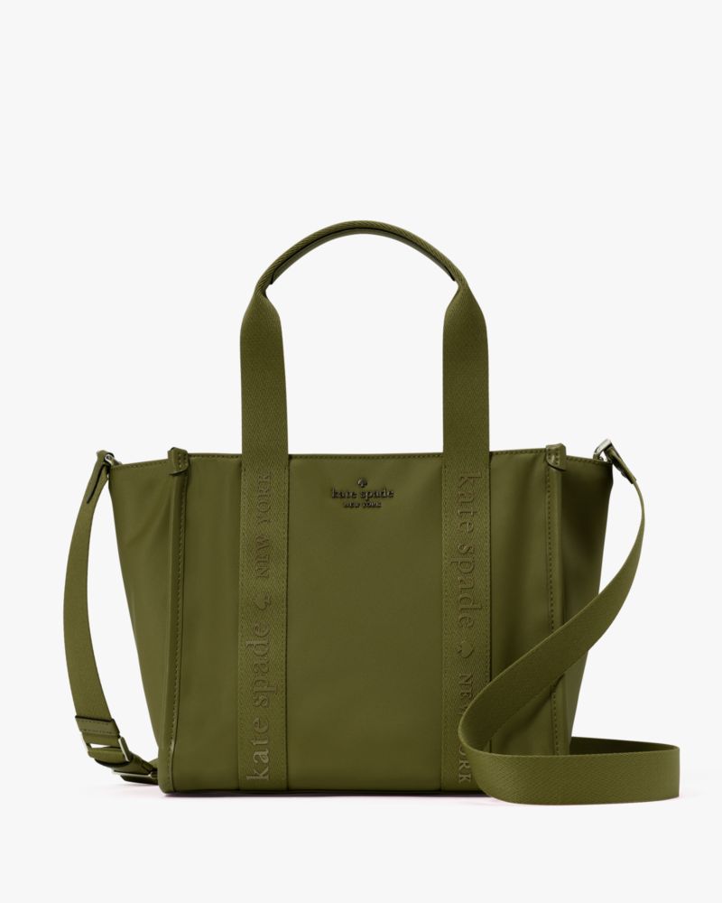 KateSpade Kip Nylon Small Tote Enchanted Green