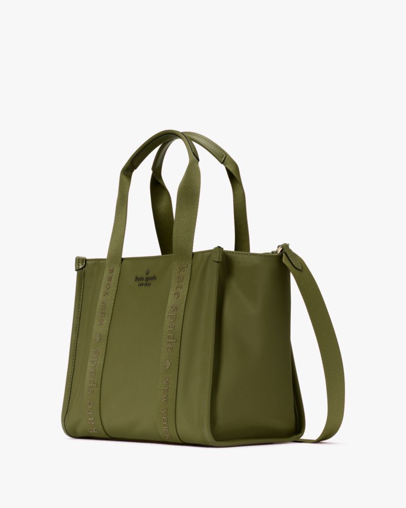 KateSpade Kip Nylon Small Tote Enchanted Green