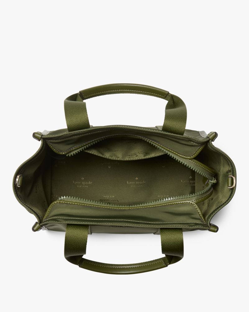 KateSpade Kip Nylon Small Tote Enchanted Green
