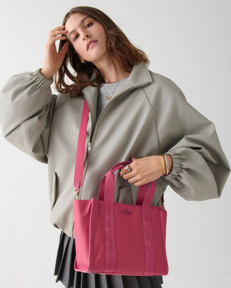 KateSpade Kip Nylon Small Tote Rose Oil