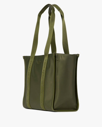 KateSpade Kip Nylon Large Tote Enchanted Green