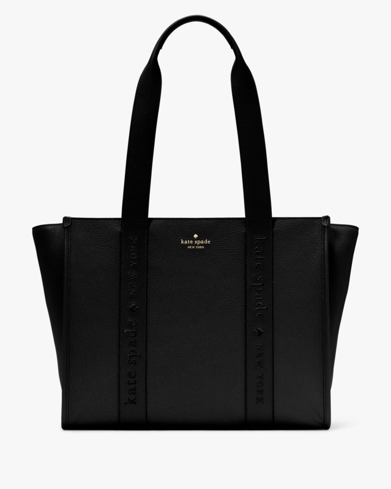 KateSpade Kip Leather Large Tote Black