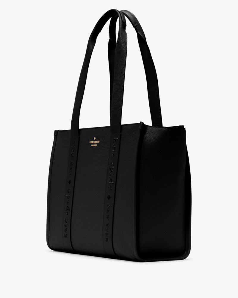 KateSpade Kip Leather Large Tote Black