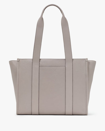 KateSpade Kip Leather Large Tote Cozy Grey