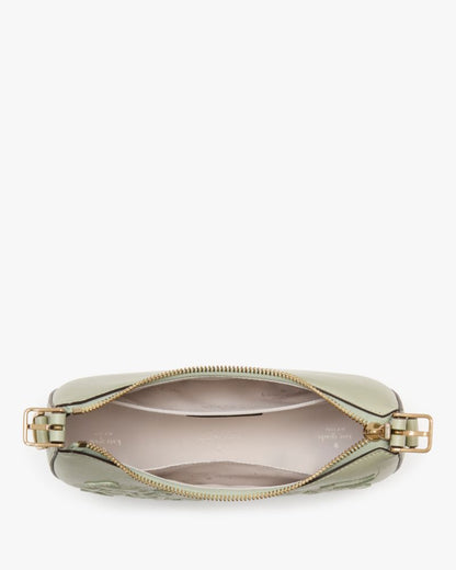 KateSpade Nova Floral Applique Crescent Shoulder Bag Sage Bundle