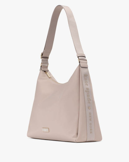 KateSpade Carter Nylon Large Convertible Crossbody Cozy Grey