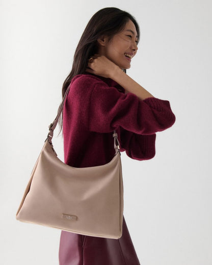 KateSpade Carter Nylon Large Convertible Crossbody Warm Beige