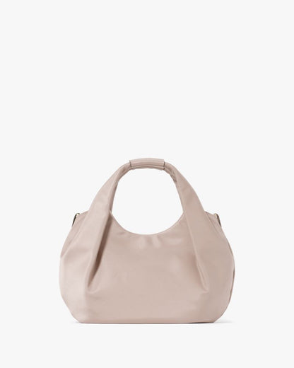 KateSpade Carter Nylon Small Pleated Crossbody Cozy Grey