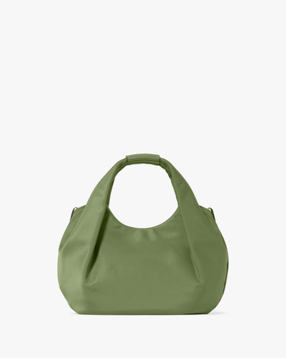 KateSpade Carter Nylon Small Pleated Crossbody Cedar Stand