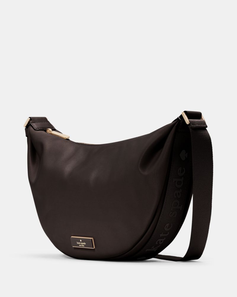 KateSpade Carter Nylon Medium Sling Bag Hot Fudge