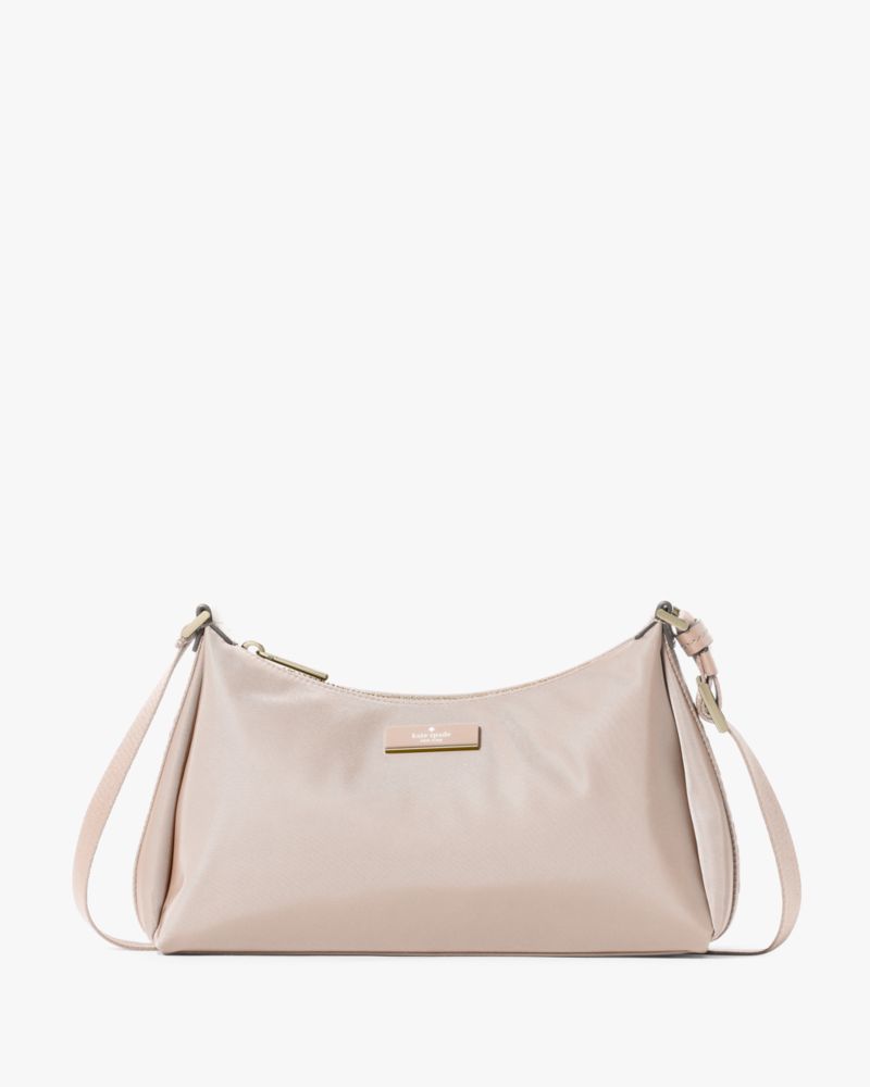 KateSpade Carter Nylon Small Shoulder Bag Cozy Grey