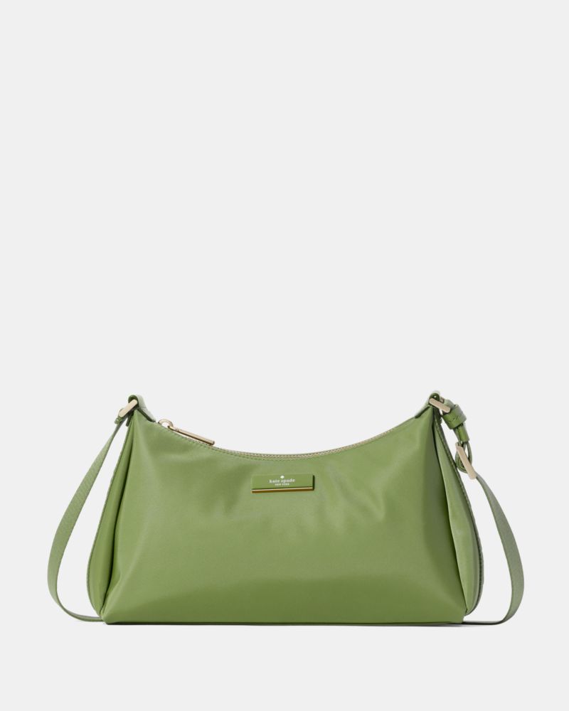 KateSpade Carter Nylon Shoulder Bag Cedar Stand