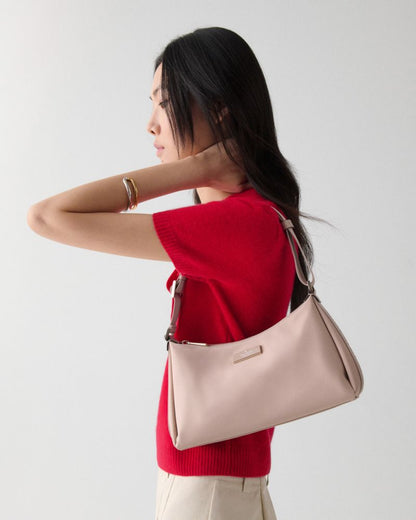 KateSpade Carter Nylon Small Shoulder Bag Warm Beige