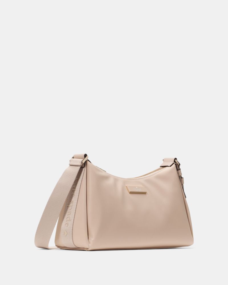 KateSpade Carter Nylon Small Shoulder Bag Warm Beige