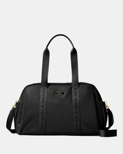 KateSpade Carter Nylon Weekender Bag Black
