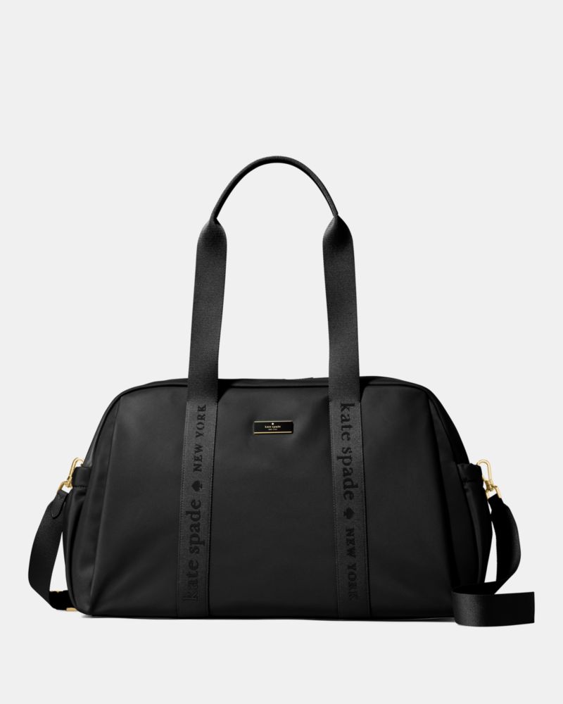 KateSpade Carter Nylon Weekender Bag Black