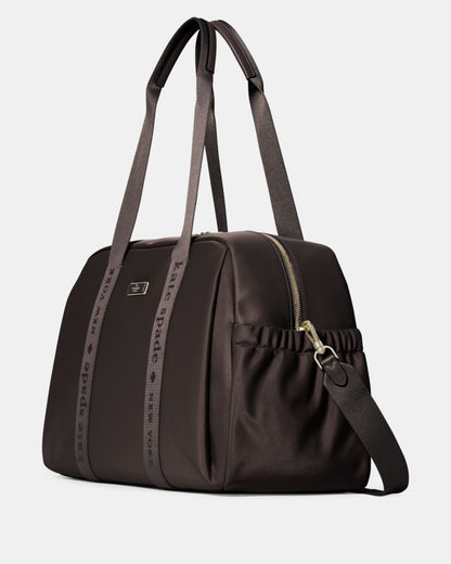 KateSpade Carter Nylon Weekender Bag Hot Fudge