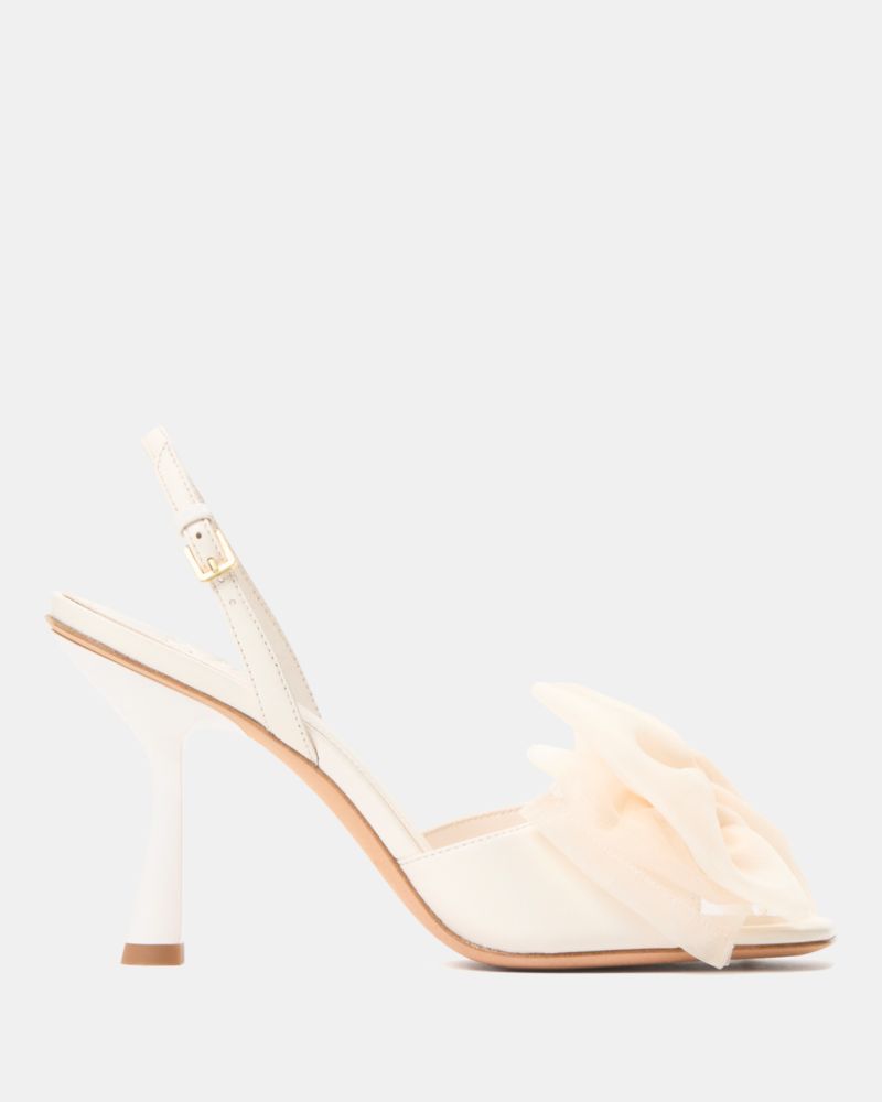 Katespade Beau Heeled Sandal Cream