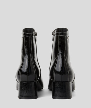 KarlLagerfeld Kcircle Studded Moon Shoulder Bag Black