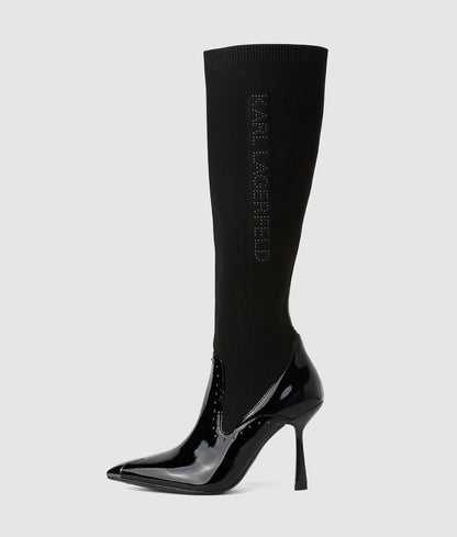 Karl Lagerfeld Leather Pants Black