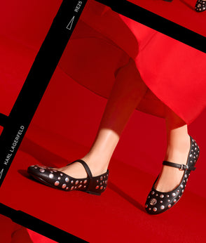 KarlLagerfeld Kcircle Perforated Tote Bag With Pouch Black