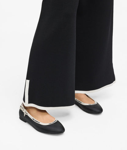 Karl Lagerfeld Washed Wide Leg Sweatpants Magnet