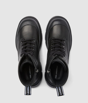 KarlLagerfeld Logo Shiny Shoulder Bag Black