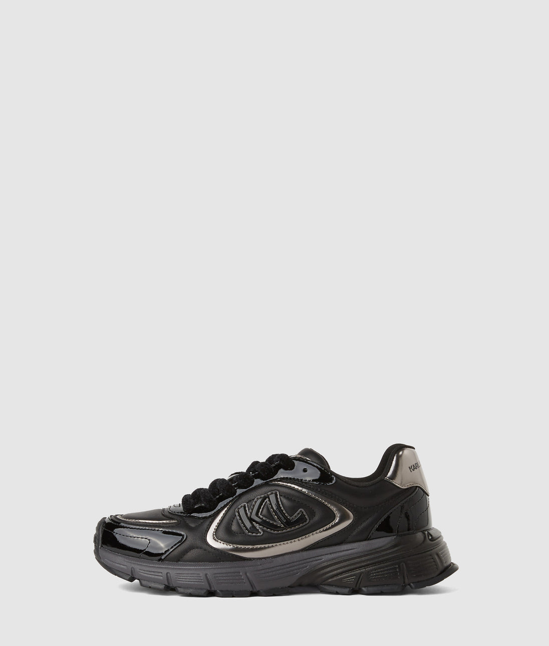 KarlLagerfeld Denim Mini Hobo Bag Visual Washed Black