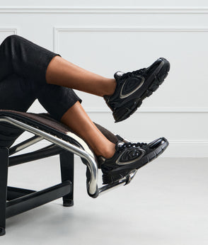 KarlLagerfeld Denim Mini Hobo Bag Visual Washed Black