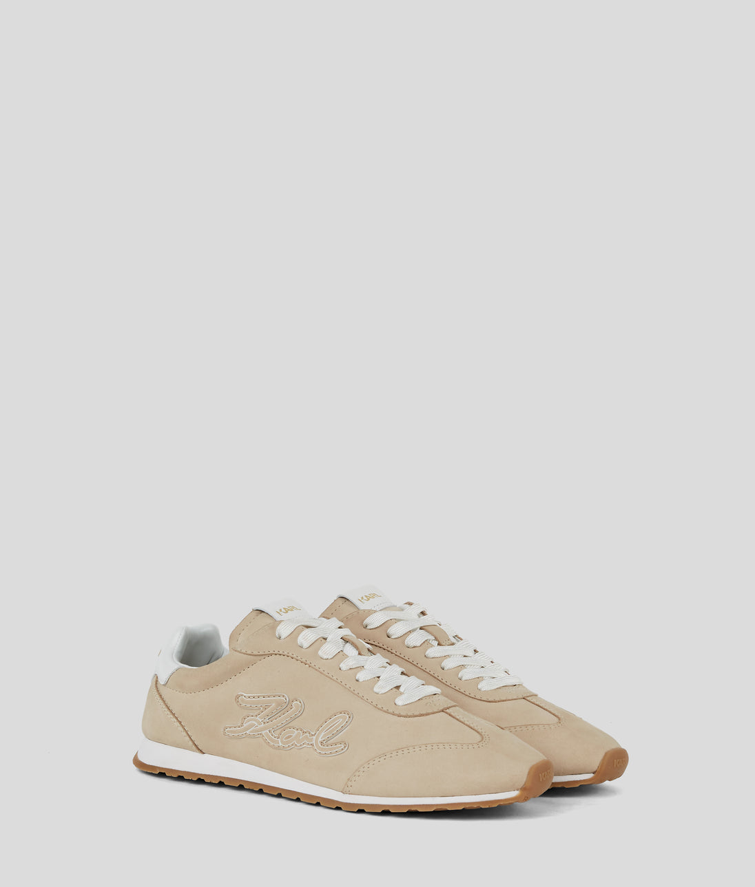 KarlLagerfeld Kcircle Perforated Small Tote Bag Trench Beige