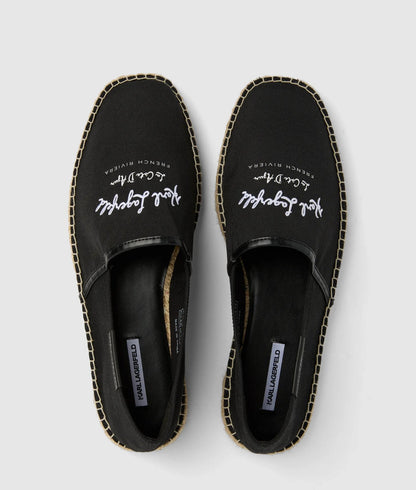 Karl Lagerfeld Kamino Riviera Espadrilles Black