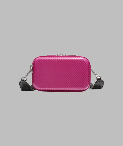 KarlLagerfeld Maybelle hardcase crossbody fuchsia