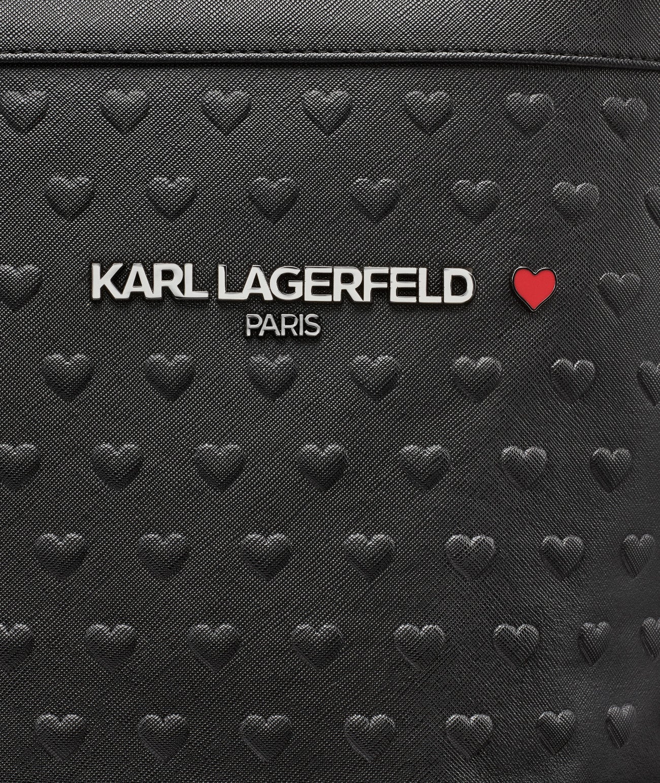 KarlLagerfeld Travel tote with trolley sleeve black