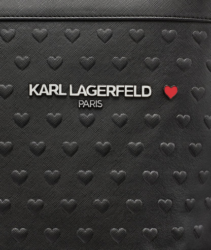 KarlLagerfeld Travel tote with trolley sleeve black