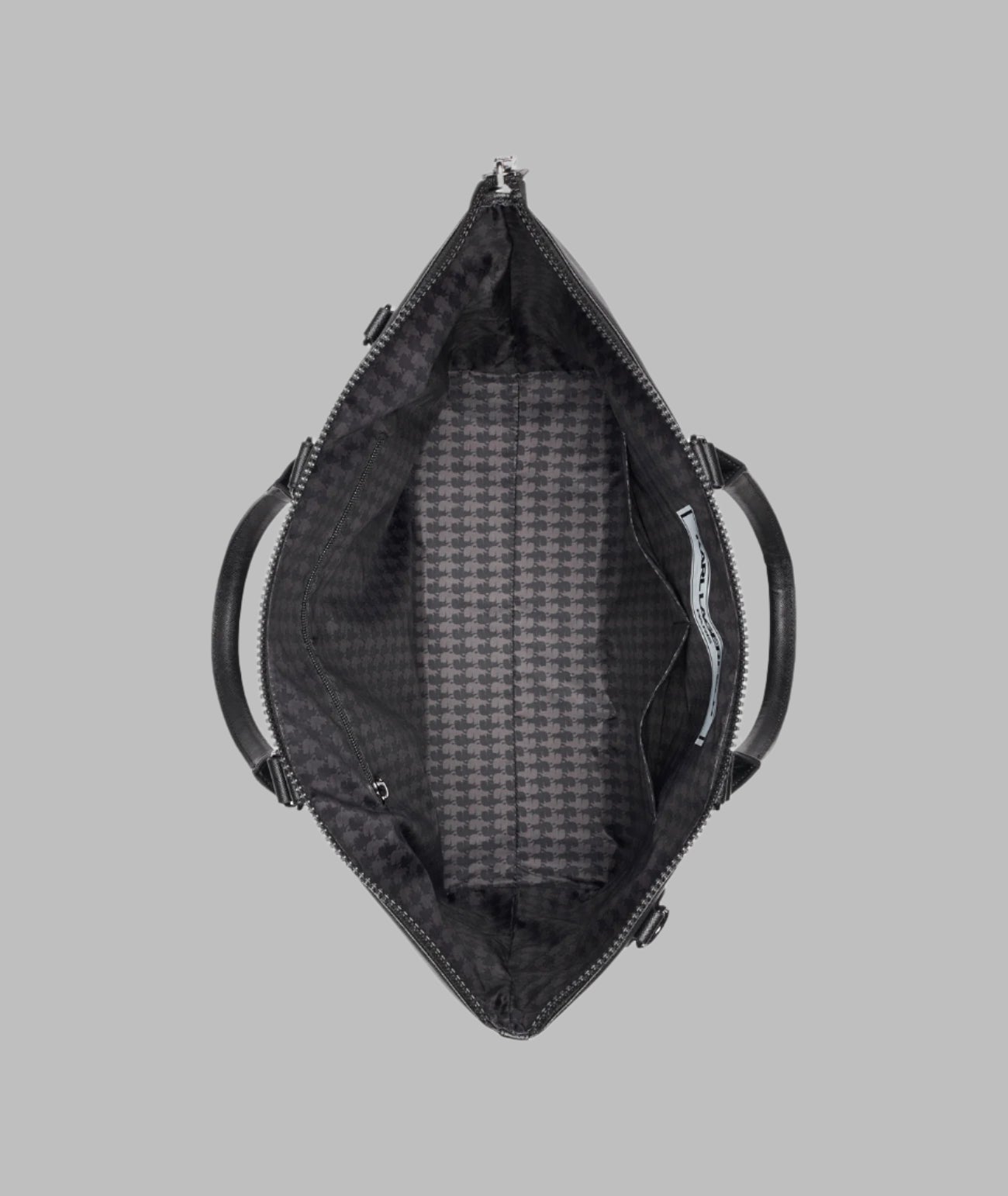 KarlLagerfeld Travel tote with trolley sleeve black