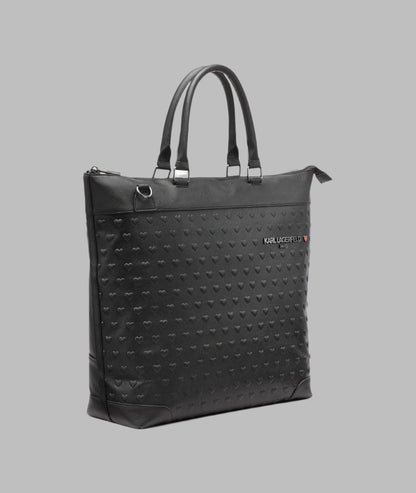 KarlLagerfeld Travel tote with trolley sleeve black