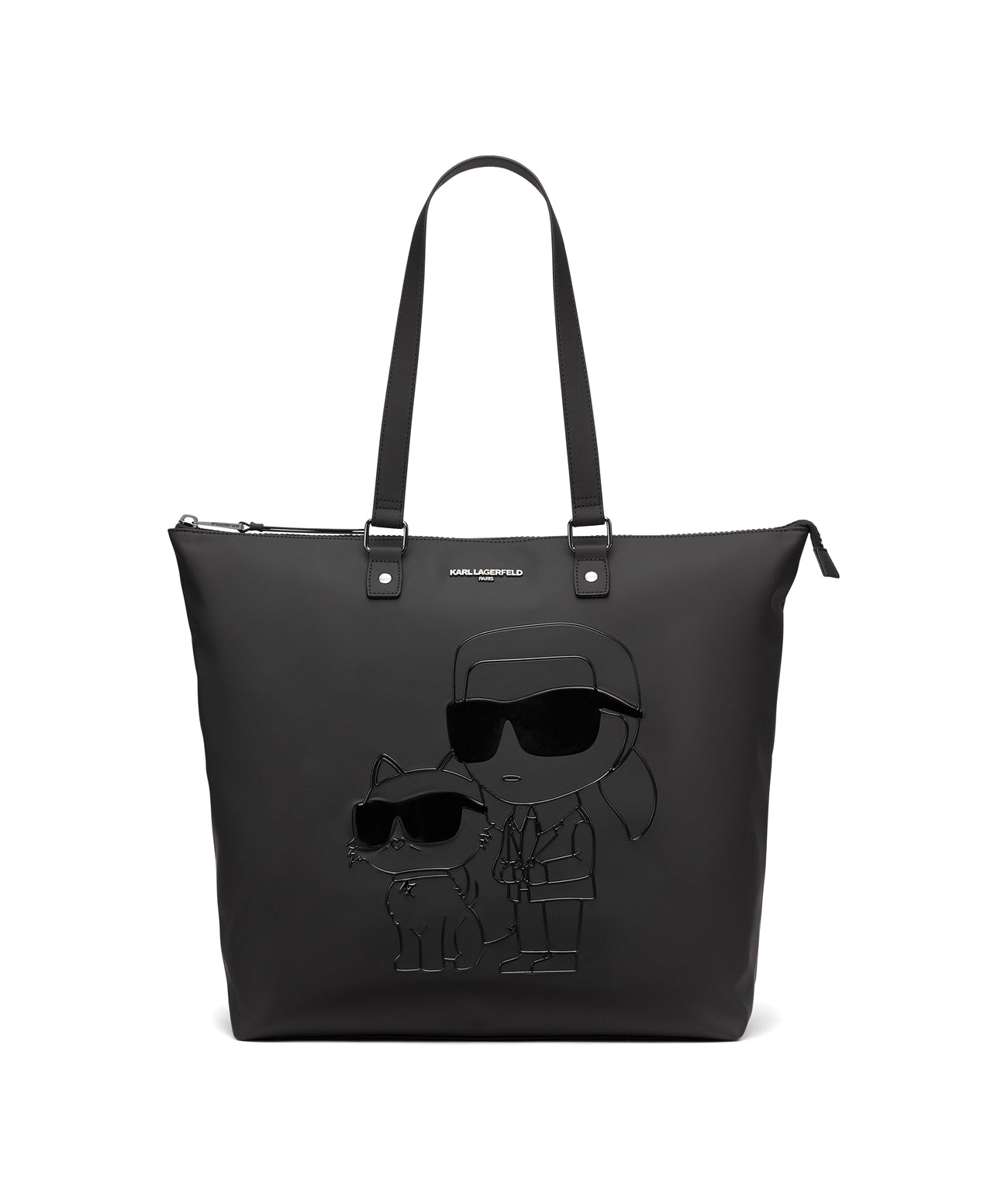 KARL & CHOUPETTE TRAVEL TOTE Black Black