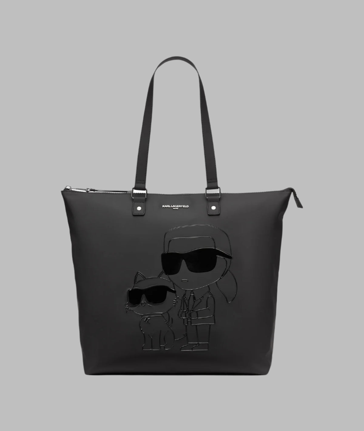 KarlLagerfeld Karl & choupette travel tote black