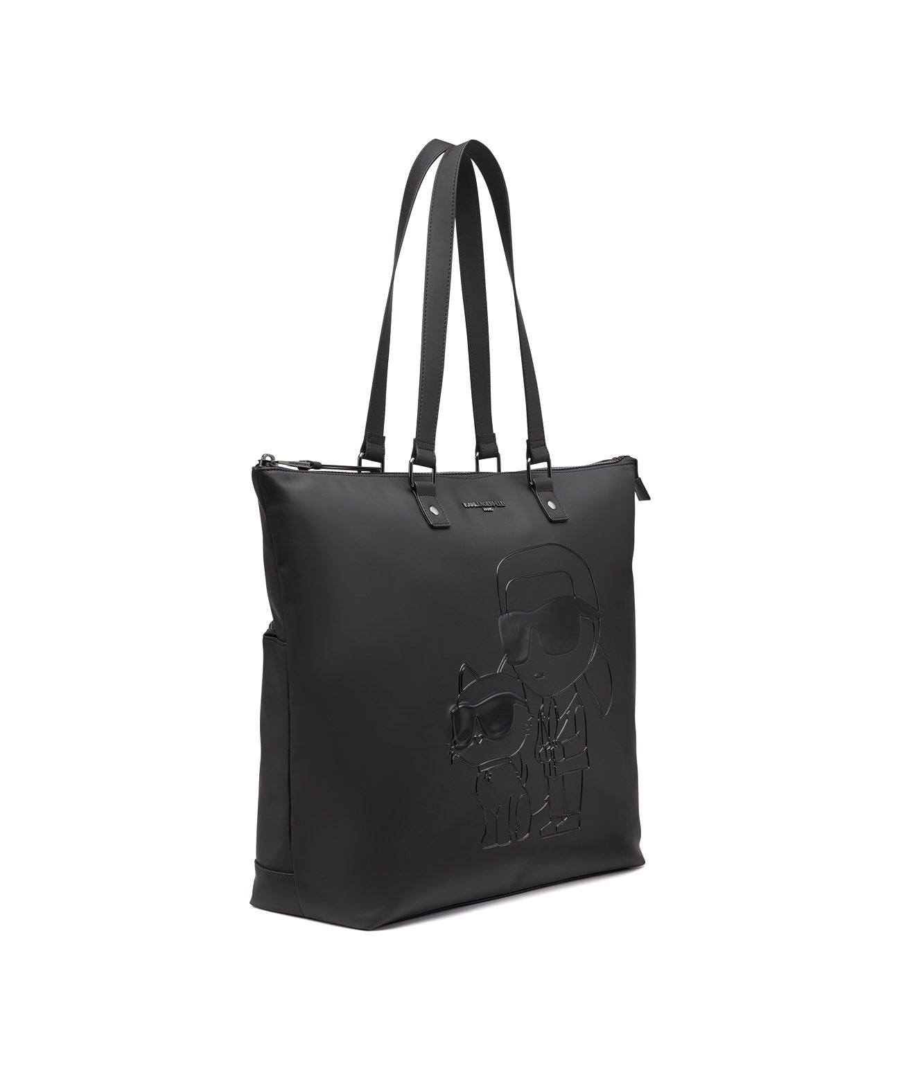KARL & CHOUPETTE TRAVEL TOTE Black Black