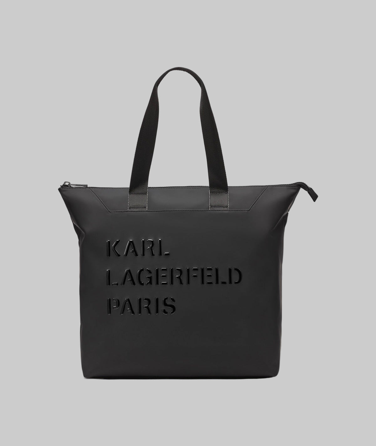 KarlLagerfeld World tour travel tote bag black