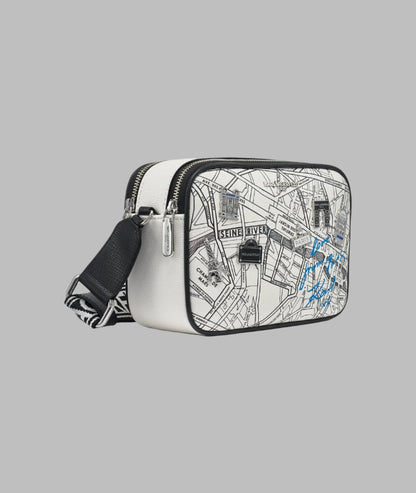 KarlLagerfeld Maybelle travel print crossbody black