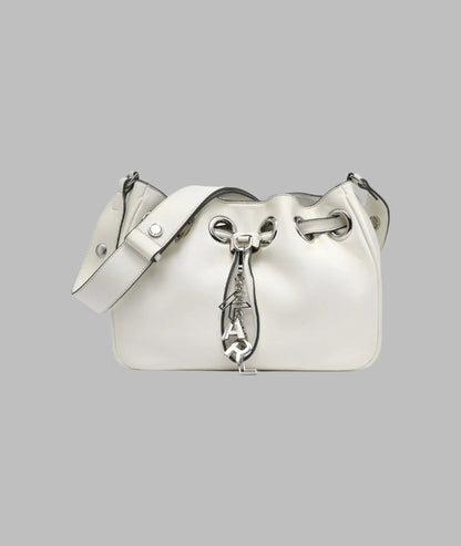 KarlLagerfeld Desiree small leather hobo bag white