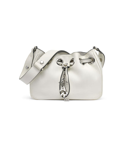 DESIREE SMALL LEATHER HOBO BAG White White