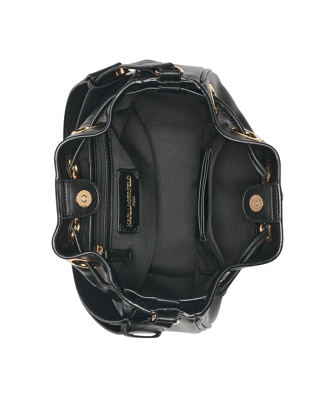 DESIREE SMALL LEATHER HOBO BAG Black Black