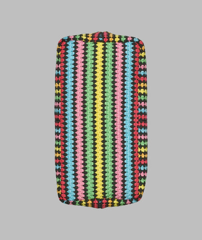 KarlLagerfeld Henriette crochet tote black multi