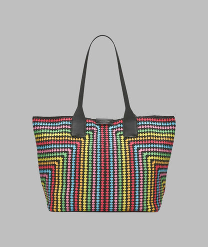 KarlLagerfeld Henriette crochet tote black multi