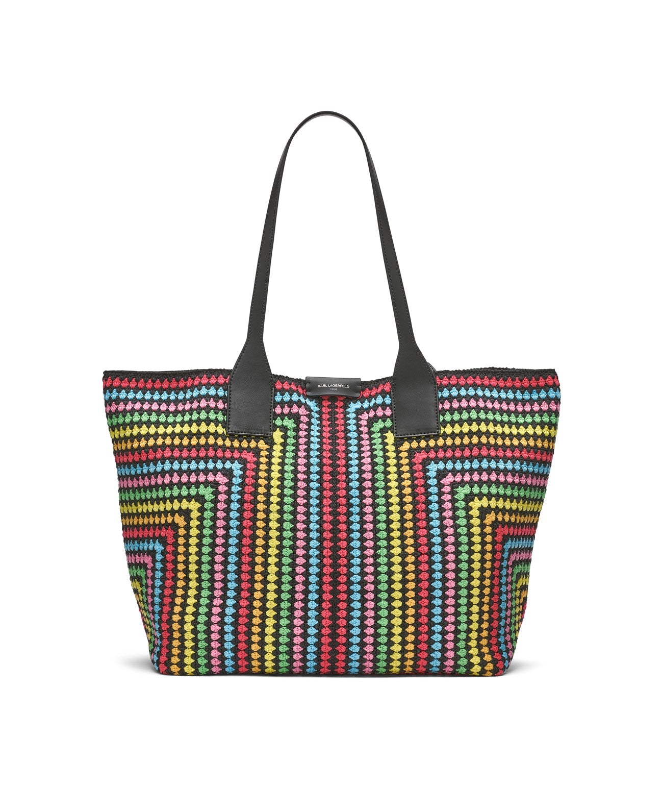 HENRIETTE CROCHET TOTE Black Multi Black Multi