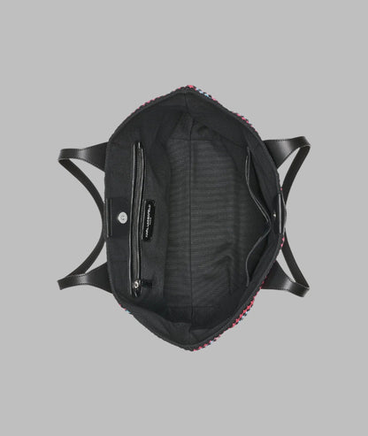 KarlLagerfeld Henriette crochet tote black multi