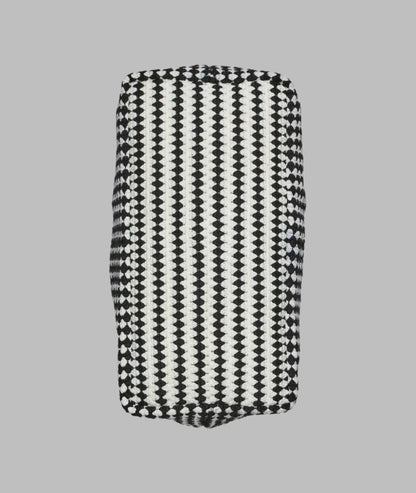 KarlLagerfeld Henriette crochet tote black/white