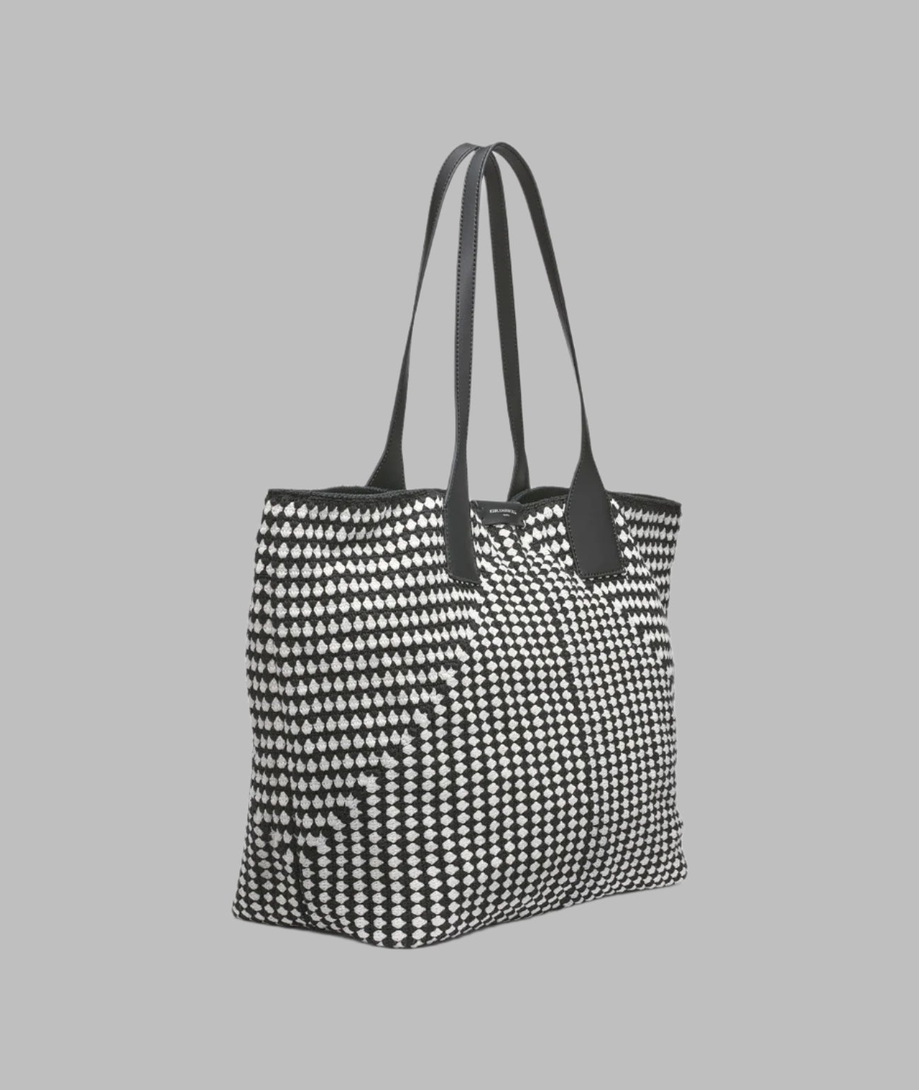 KarlLagerfeld Henriette crochet tote black/white